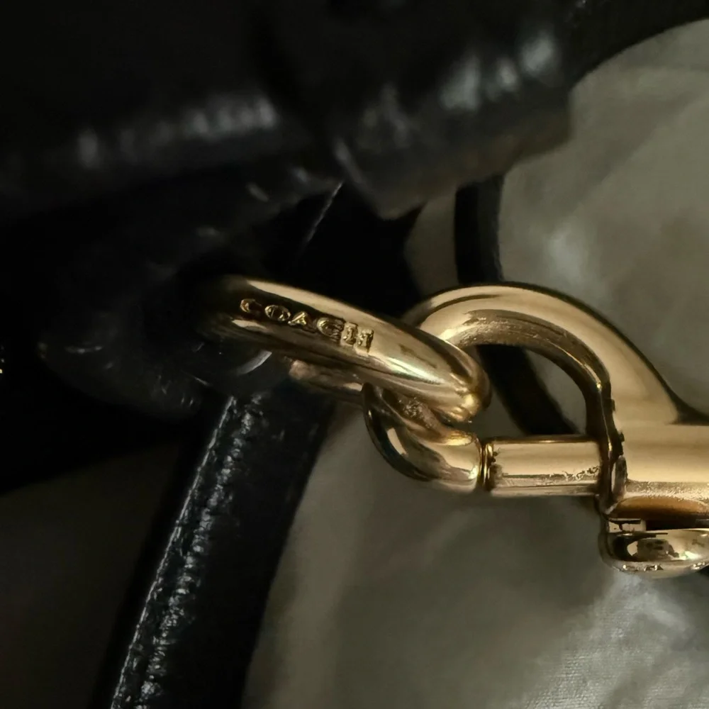 Coach Black Dempsey Tote With Patch